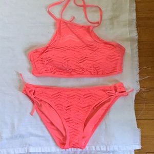 Peach 2 Piece Swimwear